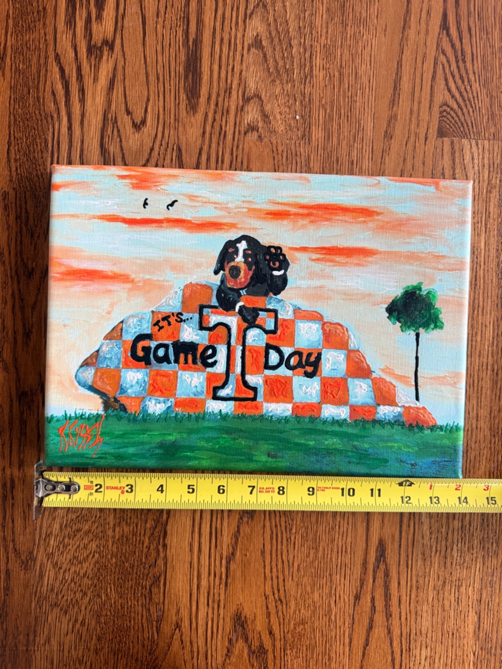 University of Tennessee the rock Game Day Canvas Painting
